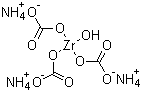 Ammonium tricarbonatozirconate molecular structure (CAS 32535-84-5)
