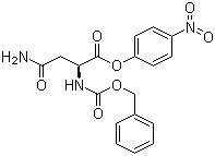 结构式 CAS# 3256-57-3, N-苄氧羰基-L-天冬氨酰胺-4-硝基苯酯