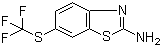 2-氨基-6-三氟甲硫基苯并噻唑分子结构 (CAS 326-45-4)