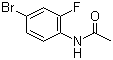 4-溴-2-氟乙酰苯胺分子结构 (CAS 326-66-9)