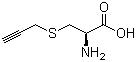 (R)-2-氨基-3-(2-丙炔基巯基)丙酸分子结构 (CAS 3262-64-4)