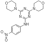 4,6-Di-4-morpholinyl-N-(4-nitrophenyl)-1,3,5-triazin-2-amine molecular structure (CAS 326914-06-1)