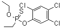 structure of CAS# 327-98-0, Phytosol;Bayer S 4400; Chemagro 37289; ENT-25712; Fitosol; O-Ethyl O-2,4,5-trichlorophenyl ethylphosphonothioate; Phytosol; Richloronate; S 4400; Trichloronat; Trichloronate