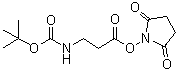 N-tert-Butyloxycarbonyl-beta-alanine N-hydroxysuccinimide ester molecular structure (CAS 32703-87-0)