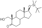 (3S,3aS,6S)-3-(tert-Butyldimethylsilyloxy)-6-(hydroxymethyl)-3a,6-dimethyldecahydro-1H-cyclopenta[a]naphthalen-7(2H)-one molecular structure (CAS 327048-93-1)