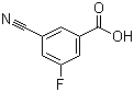 3-Cyano-5-fluorobenzoic acid molecular structure (CAS 327056-74-6)
