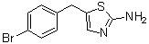 5-[(4-Bromophenyl)methyl]-2-thiazolamine molecular structure (CAS 327062-46-4)