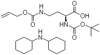 N-Boc-N'-allyloxycarbonyl-L-2,4-diaminobutyric acid dicyclohexylamine salt molecular structure (CAS 327156-92-3)