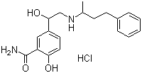 Labetalol hydrochloride molecular structure (CAS 32780-64-6)