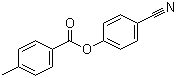 4-Cyanophenyl 4'-methylbenzoate molecular structure (CAS 32792-42-0)