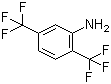 2,5-二三氟甲基苯胺分子结构 (CAS 328-93-8)