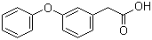 structure of CAS# 32852-81-6, (3-Phenoxyphenyl)acetic acid;2-(3-phenoxyphenyl)acetic acid; 2-(3-Phenoxyphenyl)ethanoic acid
