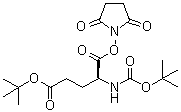 (4S)-4-[[叔丁氧羰基]氨基]-5-[(2,5-二氧代-1-吡咯烷基)氧基]-5-氧代戊酸叔丁酯分子结构 (CAS 32886-55-8)