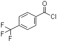 结构式 CAS# 329-15-7, 4-三氟甲基苯甲酰氯; 对三氟甲基苯甲酰氯