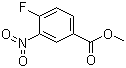 structure of CAS# 329-59-9, Methyl 4-fluoro-3-nitrobenzoate;3-Nitro-4-fluorobenzoic acid methyl ester; 4-Fluoro-3-nitrobenzoic acid methyl ester