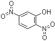 结构式 CAS# 329-71-5, 2,5-二硝基苯酚