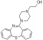 4-Dibenzo[b,f][1,4]thiazepin-11-yl-1-piperazineethanol molecular structure (CAS 329216-67-3)