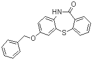 7-(Phenylmethoxy)dibenzo[b,f][1,4]thiazepin-11(10H)-one molecular structure (CAS 329217-07-4)
