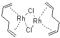 结构式 CAS# 32965-49-4, 氯(1,5-己二烯)铑二聚体