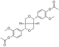 结构式 CAS# 32971-25-8, 二乙酸 (+)-松脂醇酯