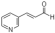 structure of CAS# 32986-65-5, (E)-3-(3-Pyridinyl)-2-propenal;trans-beta-(3-Pyridyl)acrolein; beta-3-Pyridyl-trans-acrylaldehyde