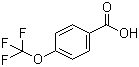 4-三氟甲氧基苯甲酸分子结构 (CAS 330-12-1)