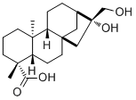 ent-16beta,17-二羟基-19-异贝壳杉烷酸分子结构 (CAS 3301-61-9)