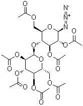 Hepta-O-acetyl-beta-maltosyl azide molecular structure (CAS 33012-49-6)