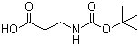 结构式 CAS# 3303-84-2, Boc-beta-丙氨酸; N-叔丁氧羰基-beta-丙氨酸