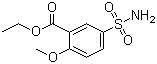 2-甲氧基-5-磺酰胺基苯甲酸乙酯分子结构 (CAS 33045-53-3)
