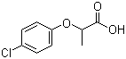 结构式 CAS# 3307-39-9, 2-(4-氯苯氧基)丙酸