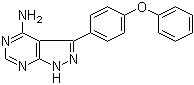 3-(4-苯氧基苯基)-1H-吡唑并[3,4-d]嘧啶-4-胺分子结构 (CAS 330786-24-8)