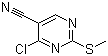 4-Chloro-2-(methylthio)pyrimidine-5-carbonitrile molecular structure (CAS 33089-15-5)