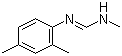 structure of CAS# 33089-74-6, N'-(2,4-Dimethylphenyl)-N-methylimidoformamide