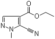 5-Cyano-1-methyl-1H-pyrazole-4-carboxylic acid ethyl ester molecular structure (CAS 33090-55-0)