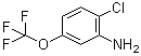 2-氯-5-(三氟甲氧基)苯胺分子结构 (CAS 331-26-0)