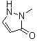 1,2-二氢-2-甲基-3H-吡唑-3-酮分子结构 (CAS 3310-35-8)