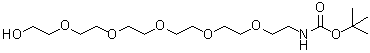 19-Hydroxy-5,8,11,14,17-pentaoxa-2-azanonadecanoic acid 1,1-dimethylethyl ester molecular structure (CAS 331242-61-6)