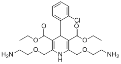 structure of CAS# 331258-31-2, Amlodipine Impurity 39;Diethyl 2,6-bis((2-aminoethoxy)methyl)-4-(2-chlorophenyl)-1,4-dihydropyridine-3,5-dicarboxylate