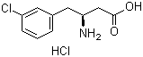 (S)-3-Amino-4-(3-chlorophenyl)butyric acid hydrochloride molecular structure (CAS 331763-54-3)