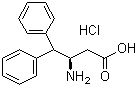 结构式 CAS# 332062-03-0, (R)-3-氨基-4,4-二苯基丁酸盐酸盐