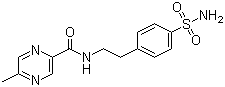 2-[4-Aminosulfonyl-phenyl]-ethyl-5-methylpyrazinecarboxamide molecular structure (CAS 33288-71-0)