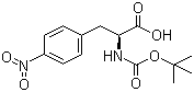 Boc-L-4-硝基苯丙氨酸分子结构 (CAS 33305-77-0)