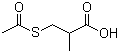 3-Acetylthio-2-methylpropanoic acid molecular structure (CAS 33325-40-5)