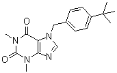 7-[[4-(1,1-Dimethylethyl)phenyl]methyl]-3,7-dihydro-1,3-dimethyl-1H-purine-2,6-dione molecular structure (CAS 333415-38-6)