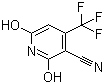 3-氰基-2,6-二羟基-4-三氟甲基吡啶分子结构 (CAS 3335-46-4)