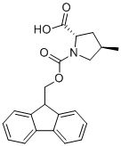 N-(9-Fluorenylmethoxycarbonyl)-(2S,4R)-4-methylproline molecular structure (CAS 333777-34-7)