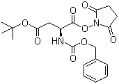 N-苄氧羰基-L-天冬氨酸 4-叔丁酯 1-(N-琥珀酰亚胺)酯分子结构 (CAS 3338-32-7)
