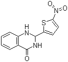 1,2-Dihydro-2-(5-nitro-2-thienyl)quinazolin-4(3H)-one molecular structure (CAS 33389-33-2)