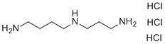 structure of CAS# 334-50-9, Spermidine trihydrochloride;N'-(3-aminopropyl)butane-1,4-diamine trihydrochloride